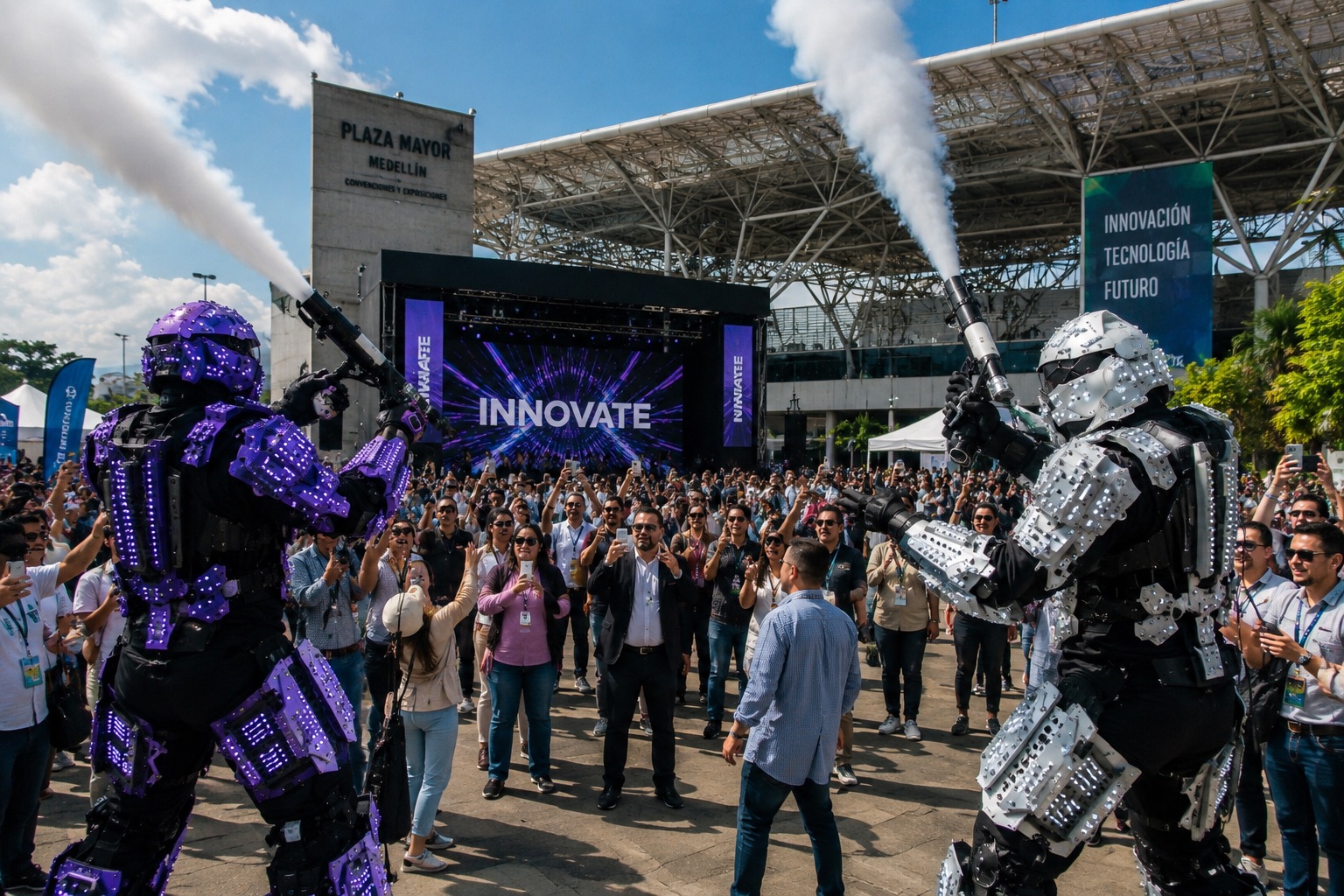 Robots LED Plaza Mayor